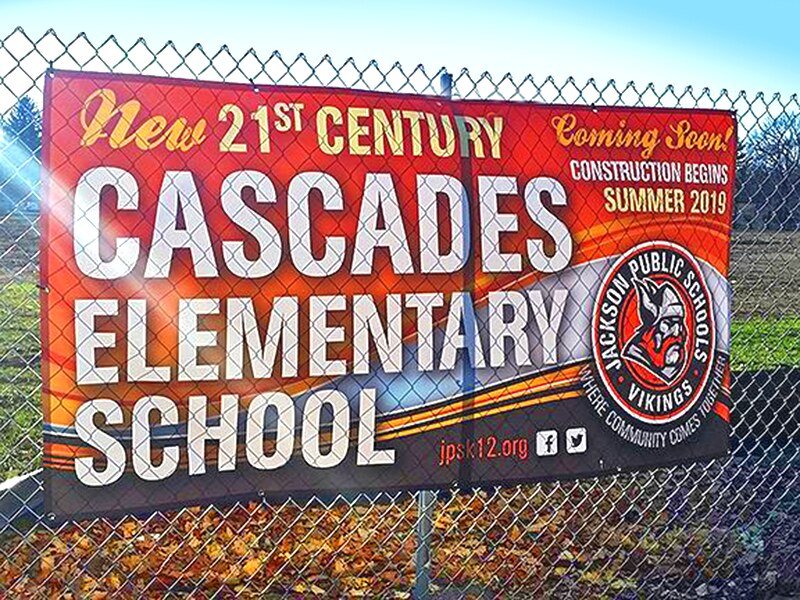 Cascades Elementary construction banner